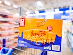 velveeta shells & cheese cups on shopping cart