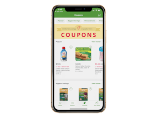 Publix app on phone screen shows coupon page
