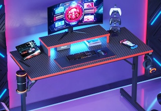 walmart led gaming desk