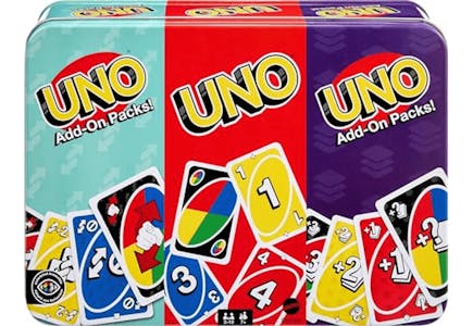 Uno Card Game With Two Add-On Packs