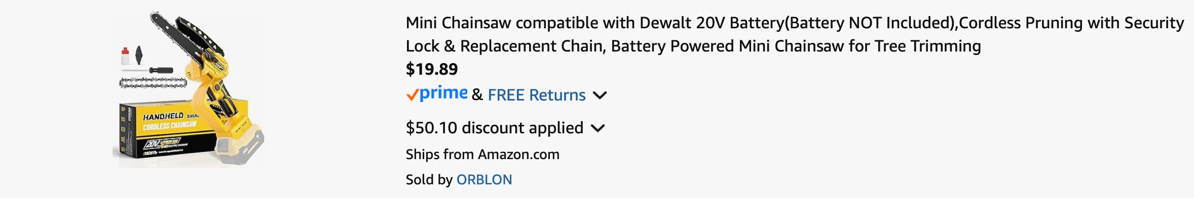 Amazon Mini Chainsaw 2025