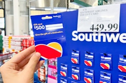 Save $70 on Southwest Airlines $500 eGift Card on Costco.com card image