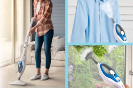 Lightning Deal: PurSteam 10-in-1 Steam Mop, $59.47 on Amazon card image