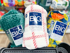 the big one throws in a kohls shopping cart