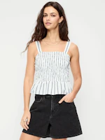 Old Navy Smocked Peplum Tank Top
