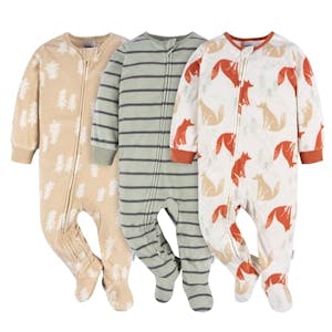 Gerber Fleece Footed Pajamas 3-Pack