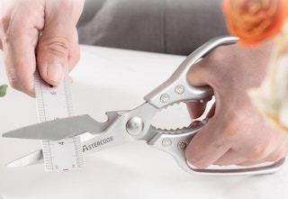 kitchen shears cutting tape