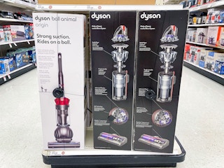 Dyson Ball Animal Origin end cap in home section of Target store