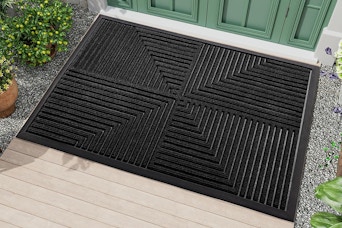 an outdoor doormat