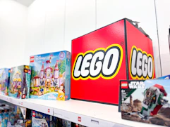 lego sets on shelf at kohl's