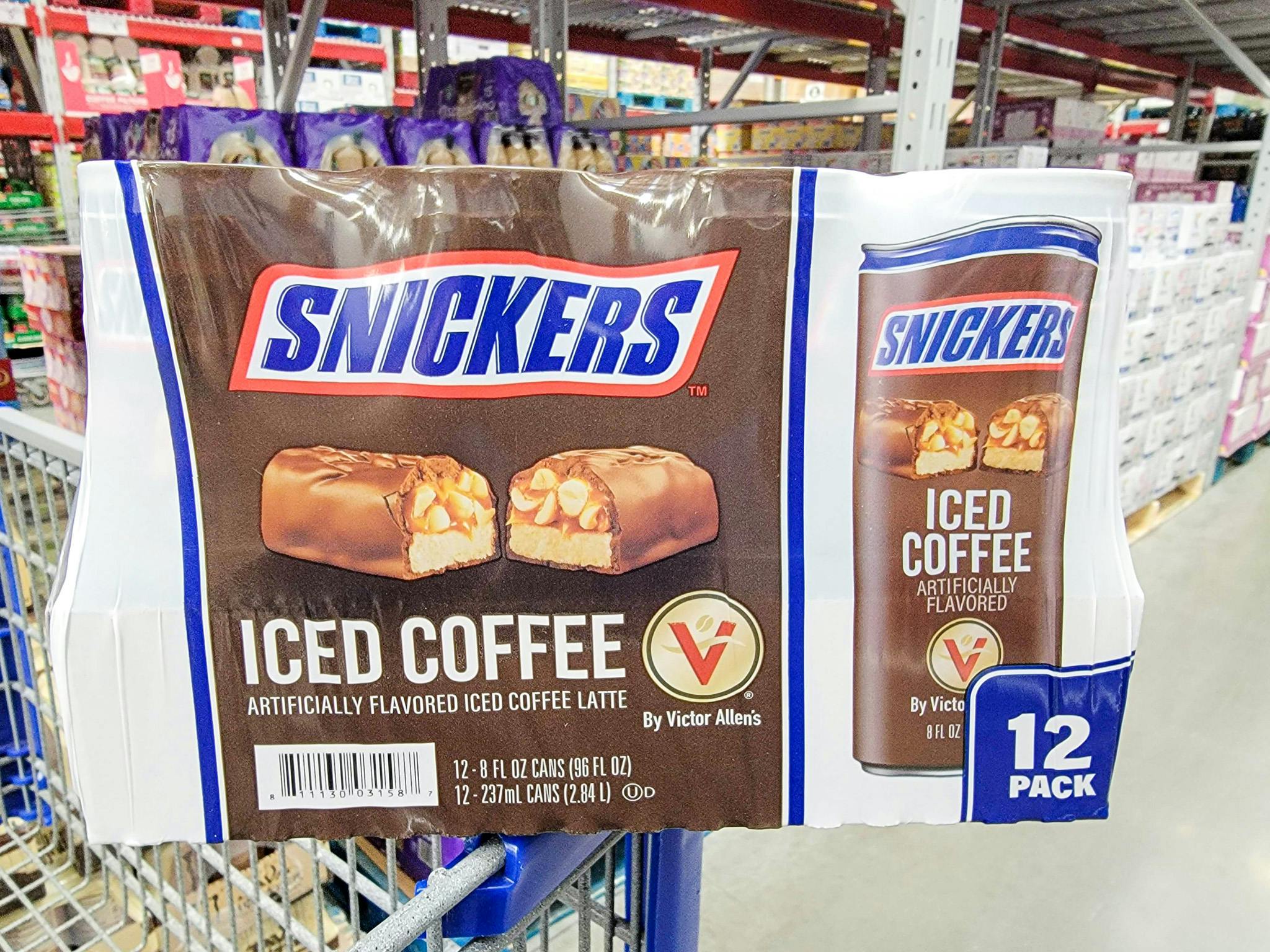 Save 2.50 on the New Victor Allen's Snickers Iced Coffee at Sam's Club