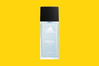 adidas moves for him on a yellow background
