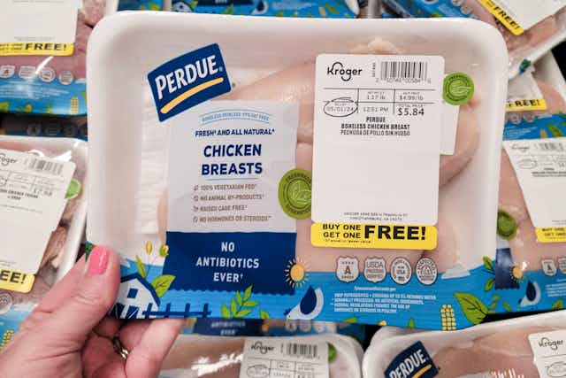BOGO Free Perdue Fresh Chicken Breasts or Tenderloins at Kroger card image