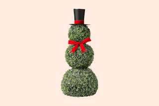 Snowman Boxwood Topiary