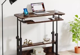 The Home Depot Has a $100 Adjustable Desk That Moves With You card image