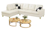 Faux Leather Sectional