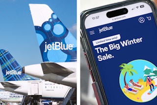 jet blue airplanes and the big winter sale online