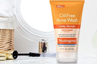 neutrogena daily scrub on a counter