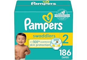 2 Pampers Swaddlers Diapers