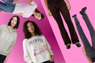 5 Women's apparel items from Gap Factory