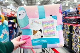 Squishmallows Snuggle Throw Blanket, Save $5 at Costco card image