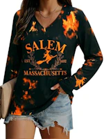 Women's Halloween Long Sleeve Tee