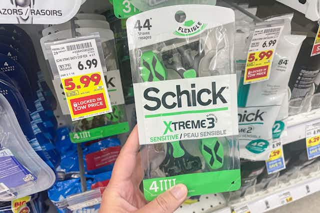 Schick or Skintimate Razors, Only $1.99 at Kroger card image