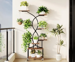 9-Tier Grow Light Plant Stand, Just $35.93 on Amazon card image