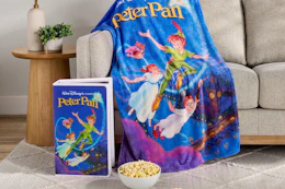 peter pan disney VHS blanket