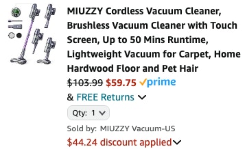 vacuum screenshot amazon