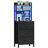 Tall Night Stand with 3 Drawers