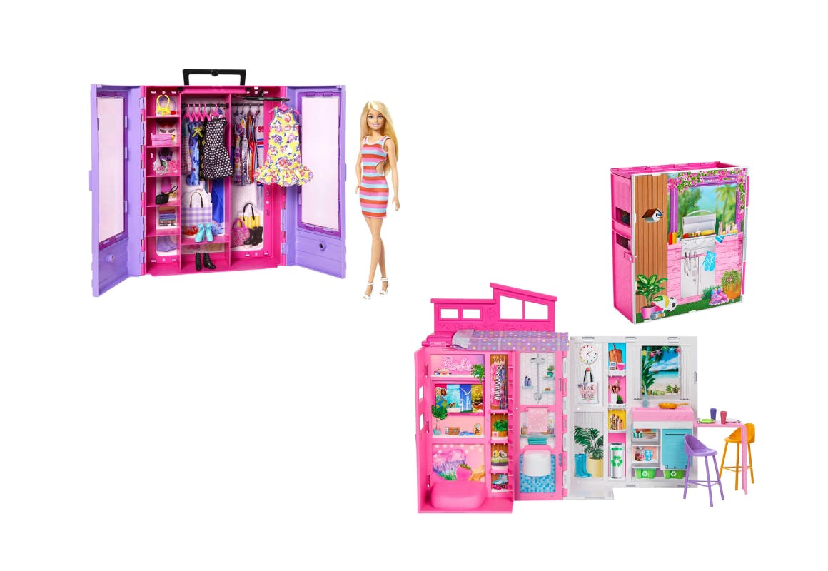 2 Barbie Playsets