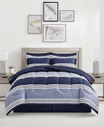 Macy's Aiden Striped Comforter Set