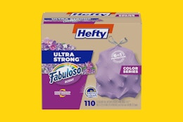 a hefty trash bag