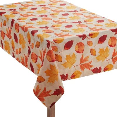 Autumn Harvest Leaves Tablecloth