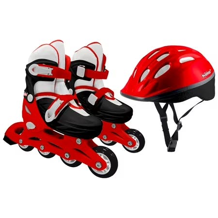 Kids' Inline Skates and Helmet Set