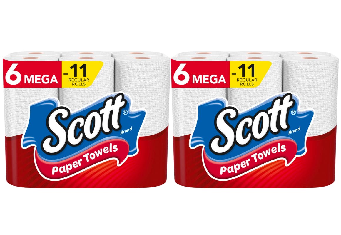 2 Scott Paper Towels