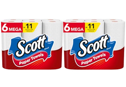 2 Scott Paper Towels