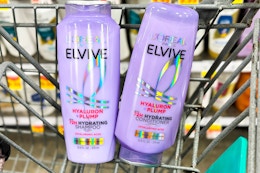 loreal paris elvive hair care in shopping cart