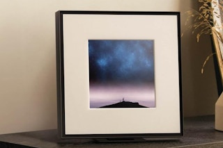 a samsung music frame on a table