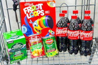 kroger matchup groceries in shopping cart