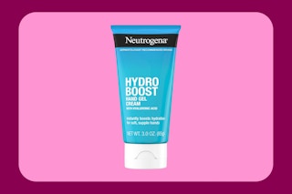 Neutrogena hand cream bottle on KCL template