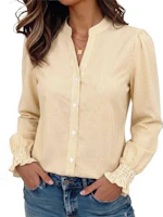 Women's Long Sleeve V-Neck Top