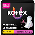 3 Kotex Ultra-Thin Pads