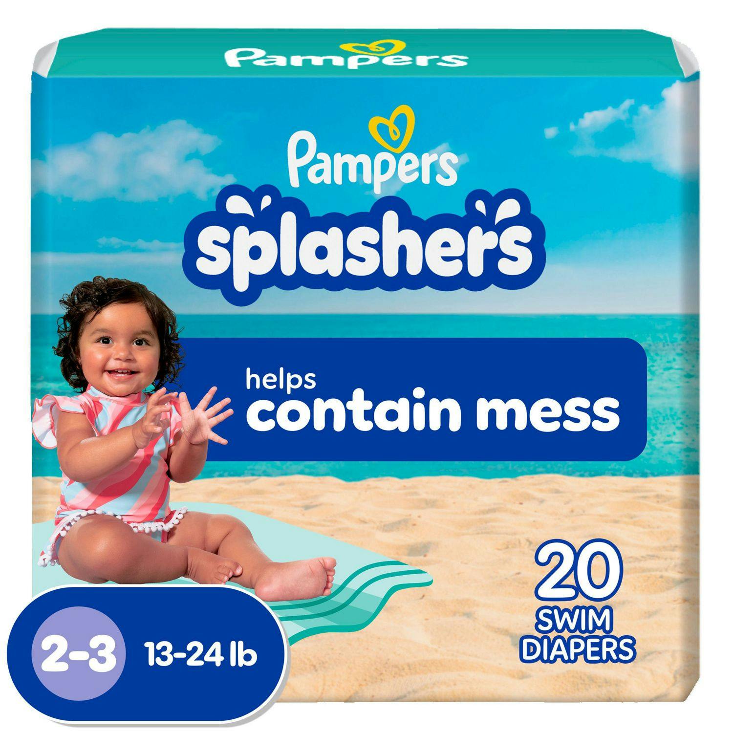 2 Pampers Splashers Swim Diaper Packs