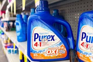 purex laundry detergent on a shelf