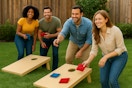 walmart wooden cornhole set