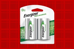 Rechargeable D Battery 2-Pack, as Low as $5.39 on Amazon card image