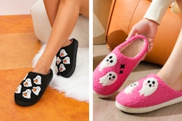 Walmart women's Halloween slippers