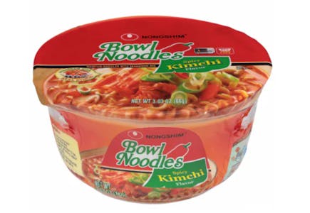 5 Nongshim Noodle Bowls